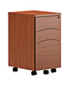 Mayline® Brighton Collection 3-Drawer Mobile Pedestal Box File, 27 3/4"H x 15 3/4" x 19 1/2", Cherry